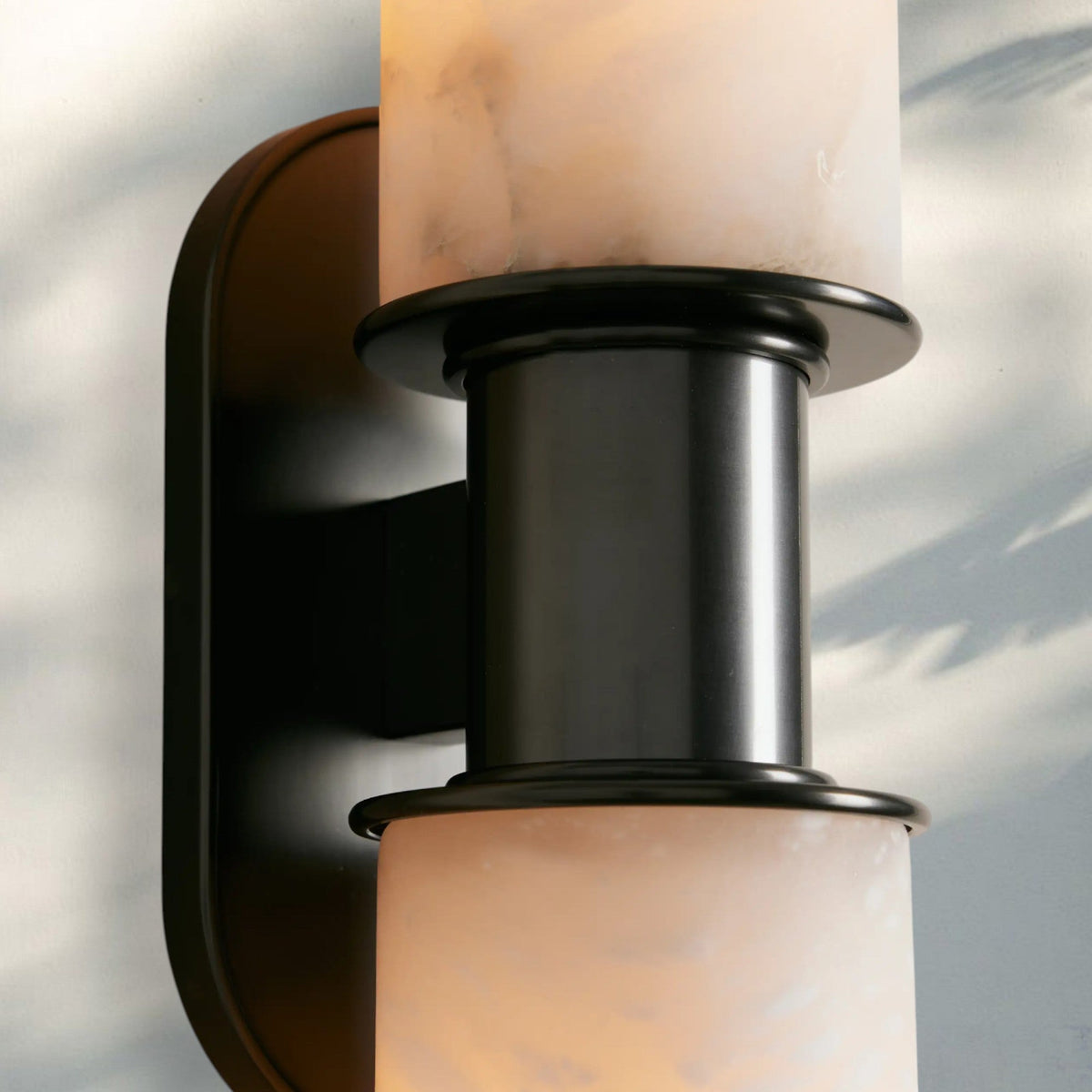 Harline Alabaster 2-Light Wall Sconce-Jecanoli