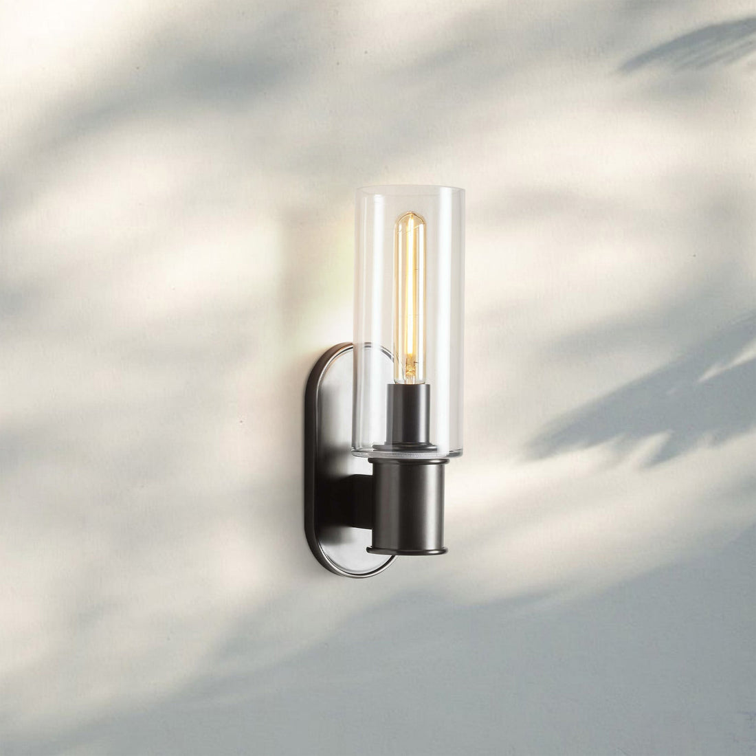 Harline Clear Glass Wall Sconce-Jecanoli