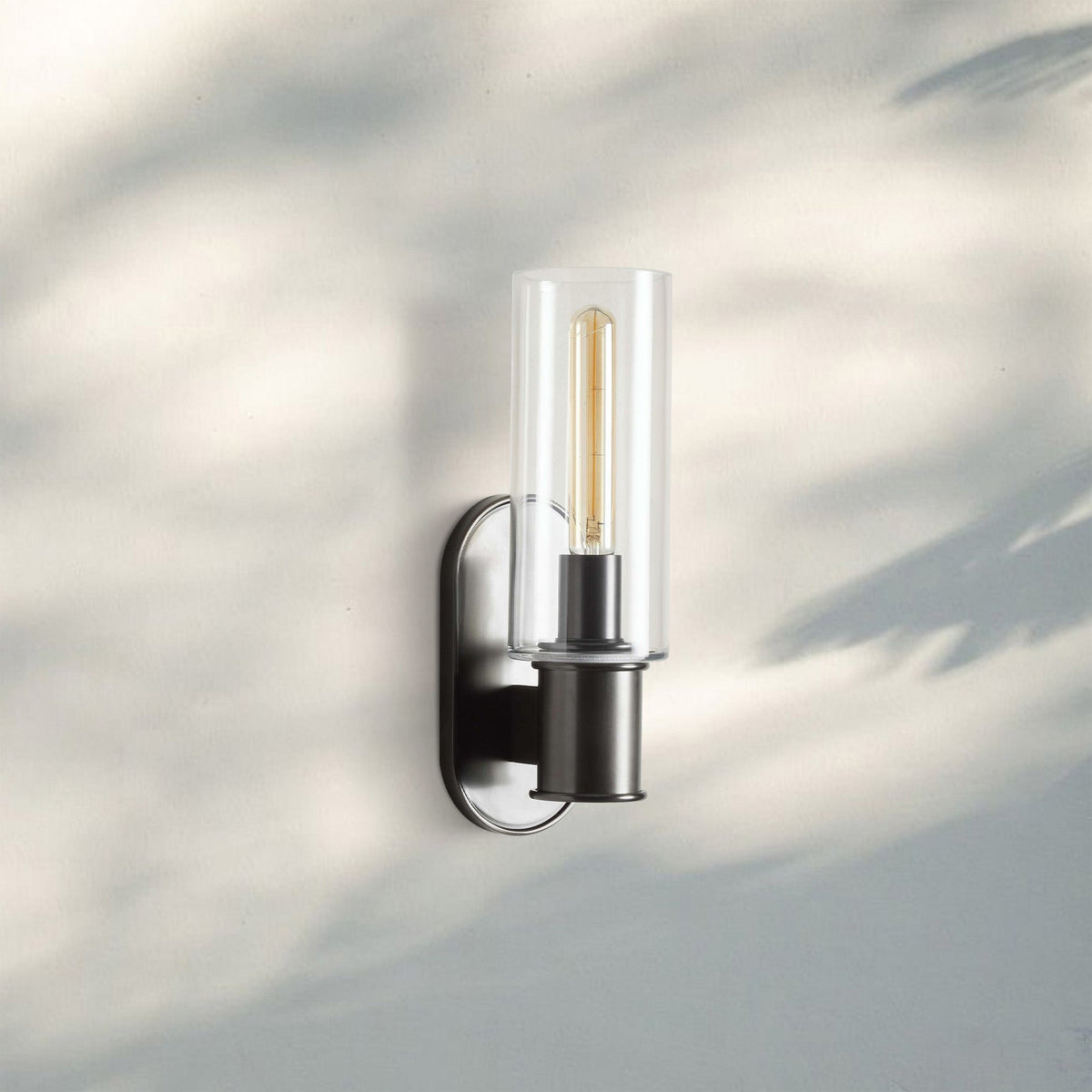 Harline Clear Glass Wall Sconce-Jecanoli