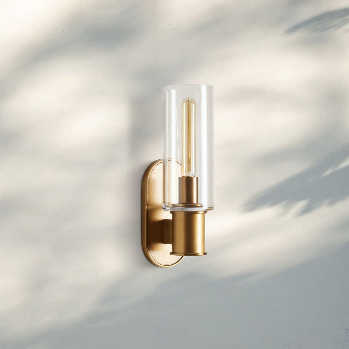 Harline Clear Glass Wall Sconce-Jecanoli