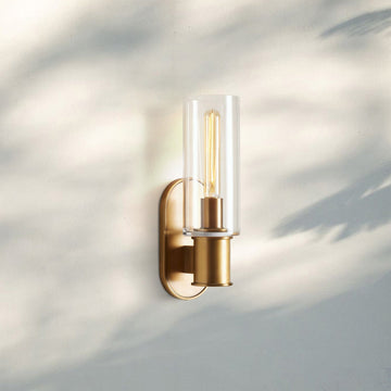 Harline Clear Glass Wall Sconce-Jecanoli