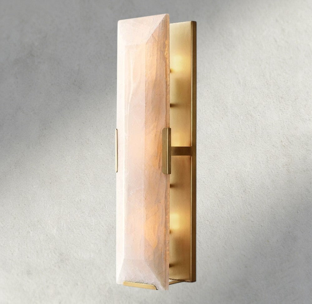 Harlow Calcite Linear Sconce-wall sconce-Jecanoli