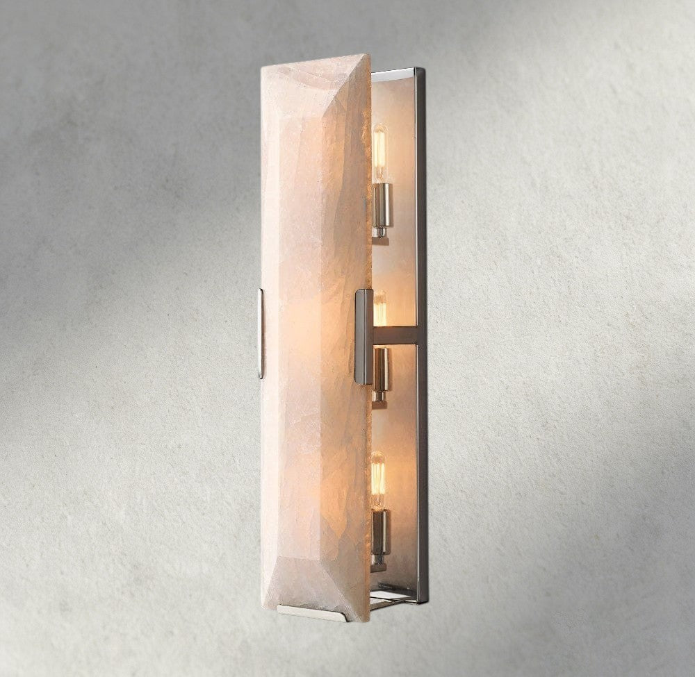 Harlow Calcite Linear Sconce-wall sconce-Jecanoli