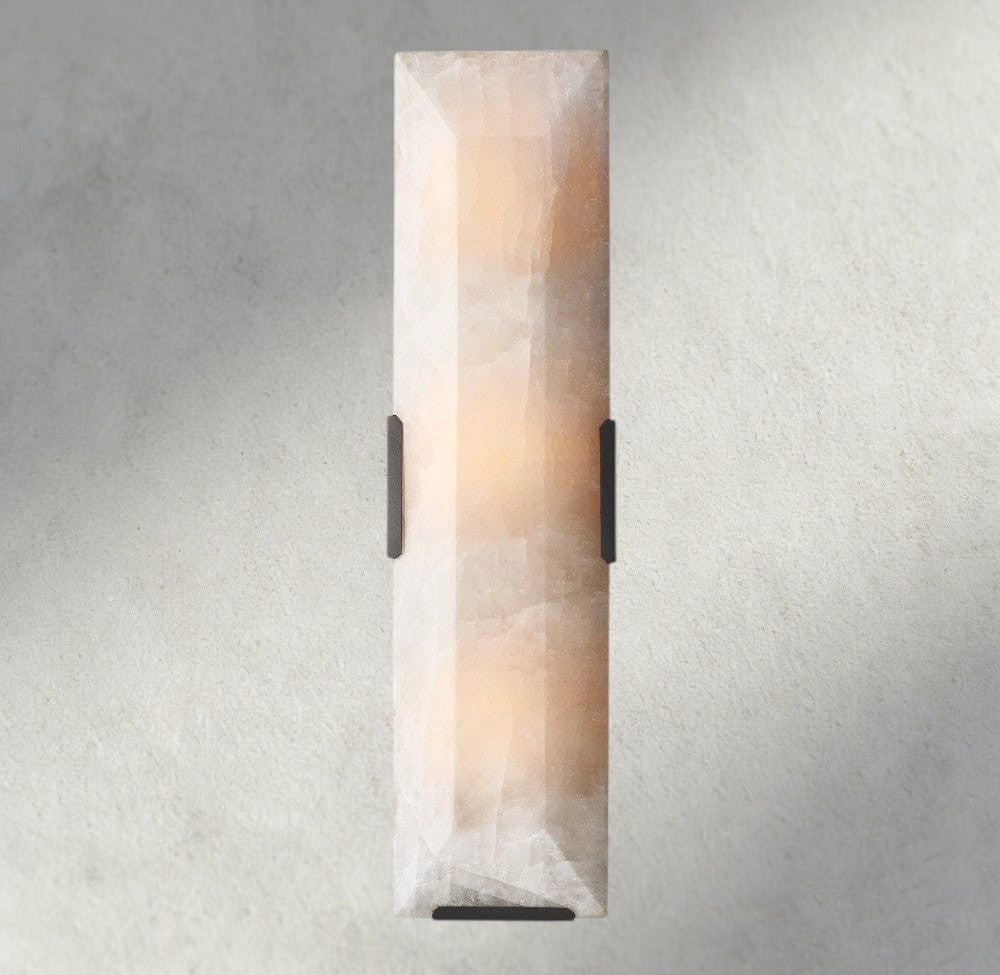 Harlow Calcite Linear Sconce-wall sconce-Jecanoli