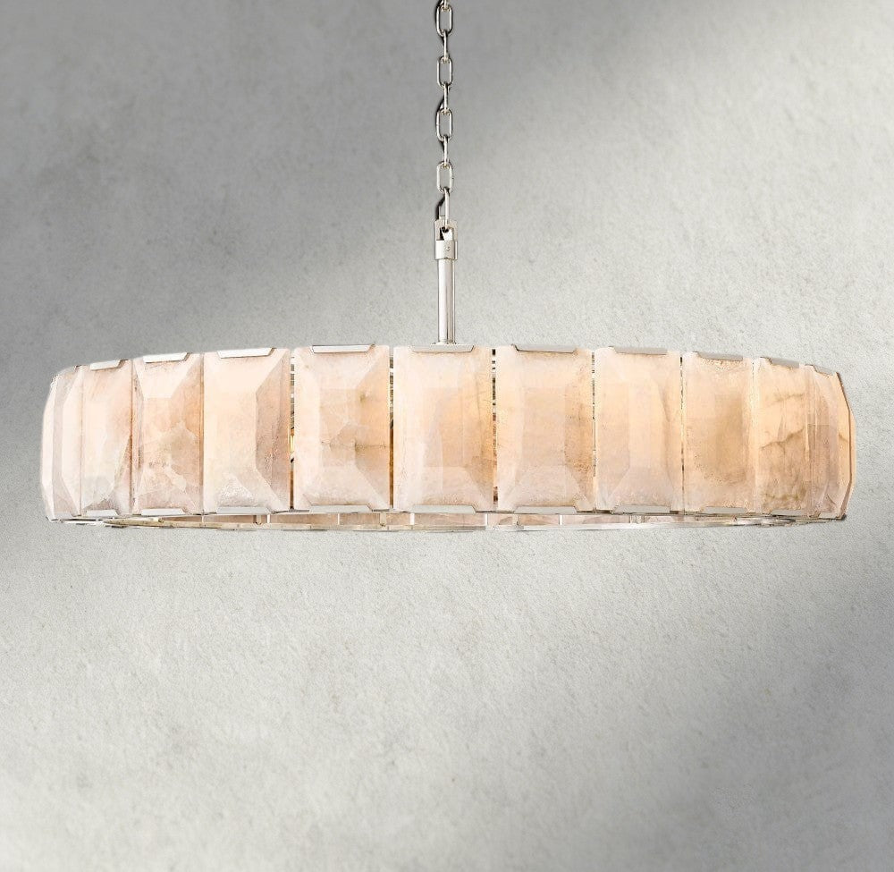 Harlow Calcite Round Chandelier 19", 31", 43", 60"-chandelier-Jecanoli