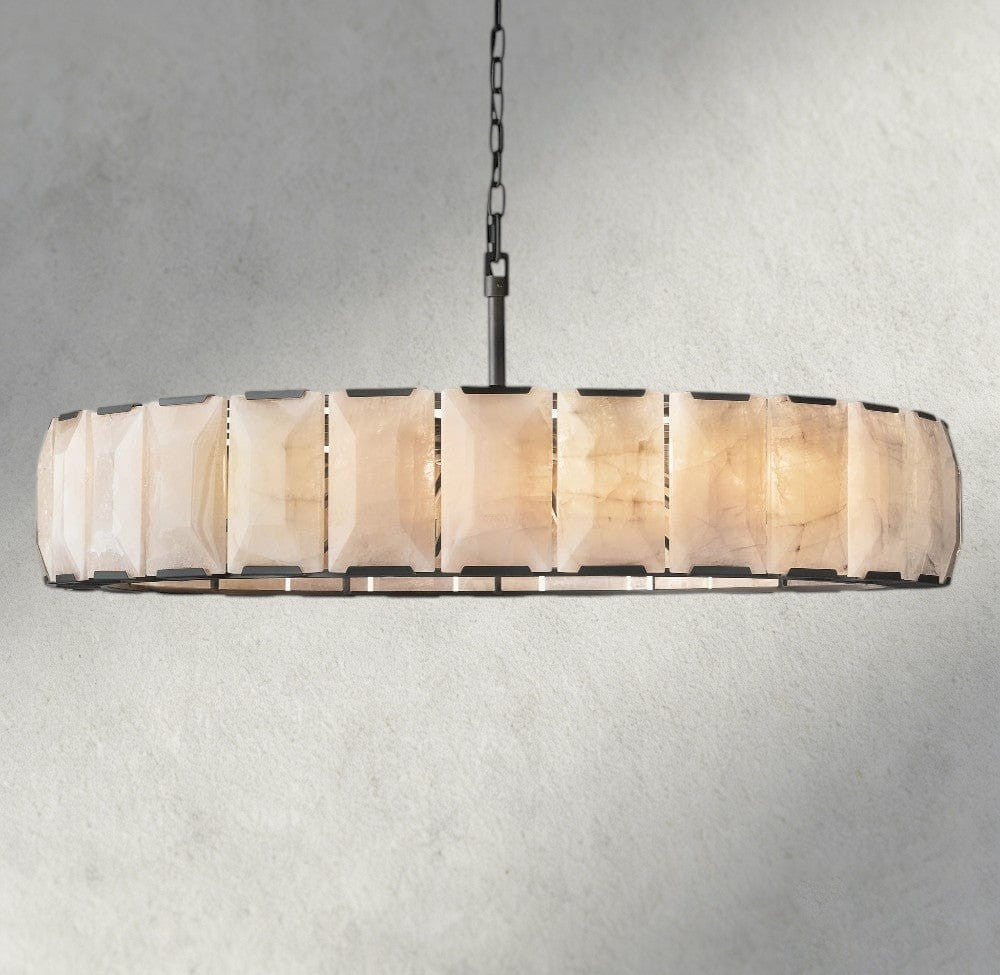 Harlow Calcite Round Chandelier 19", 31", 43", 60"-chandelier-Jecanoli