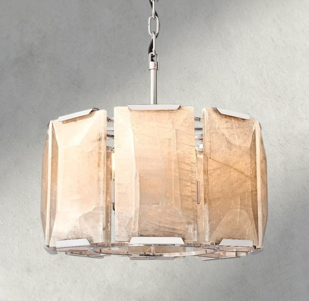 Harlow Calcite Round Chandelier 19", 31", 43", 60"-chandelier-Jecanoli
