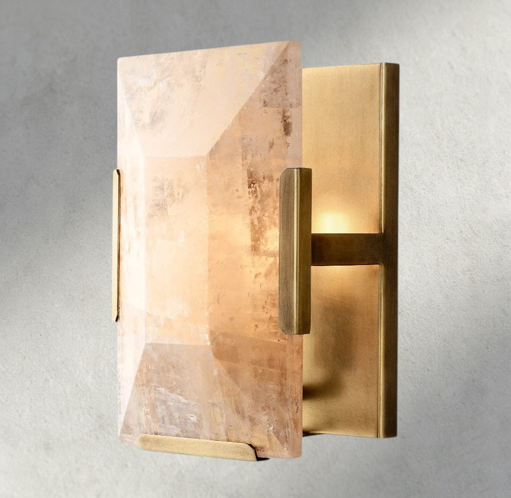 Harlow Calcite Sconce-wall sconce-Jecanoli