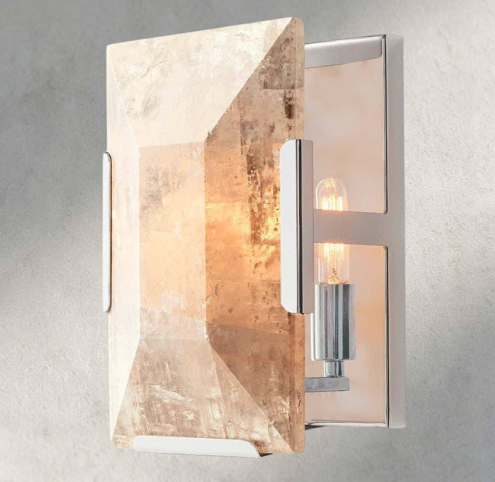 Harlow Calcite Sconce-wall sconce-Jecanoli