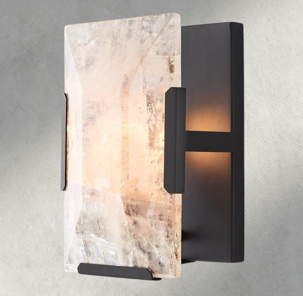 Harlow Calcite Sconce-wall sconce-Jecanoli