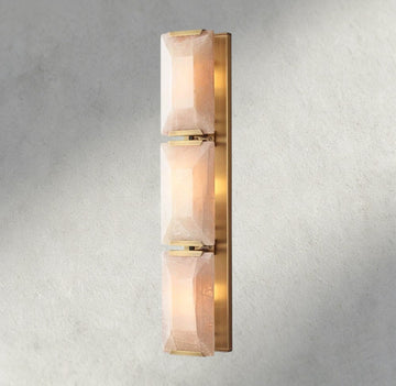 Harlow Calcite Triple Sconce-wall sconce-Jecanoli