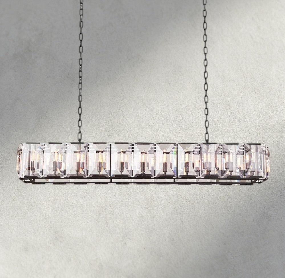 Harlow Crystal Rectangular Chandelier 42", 54", 62", 74"-chandelier-Jecanoli