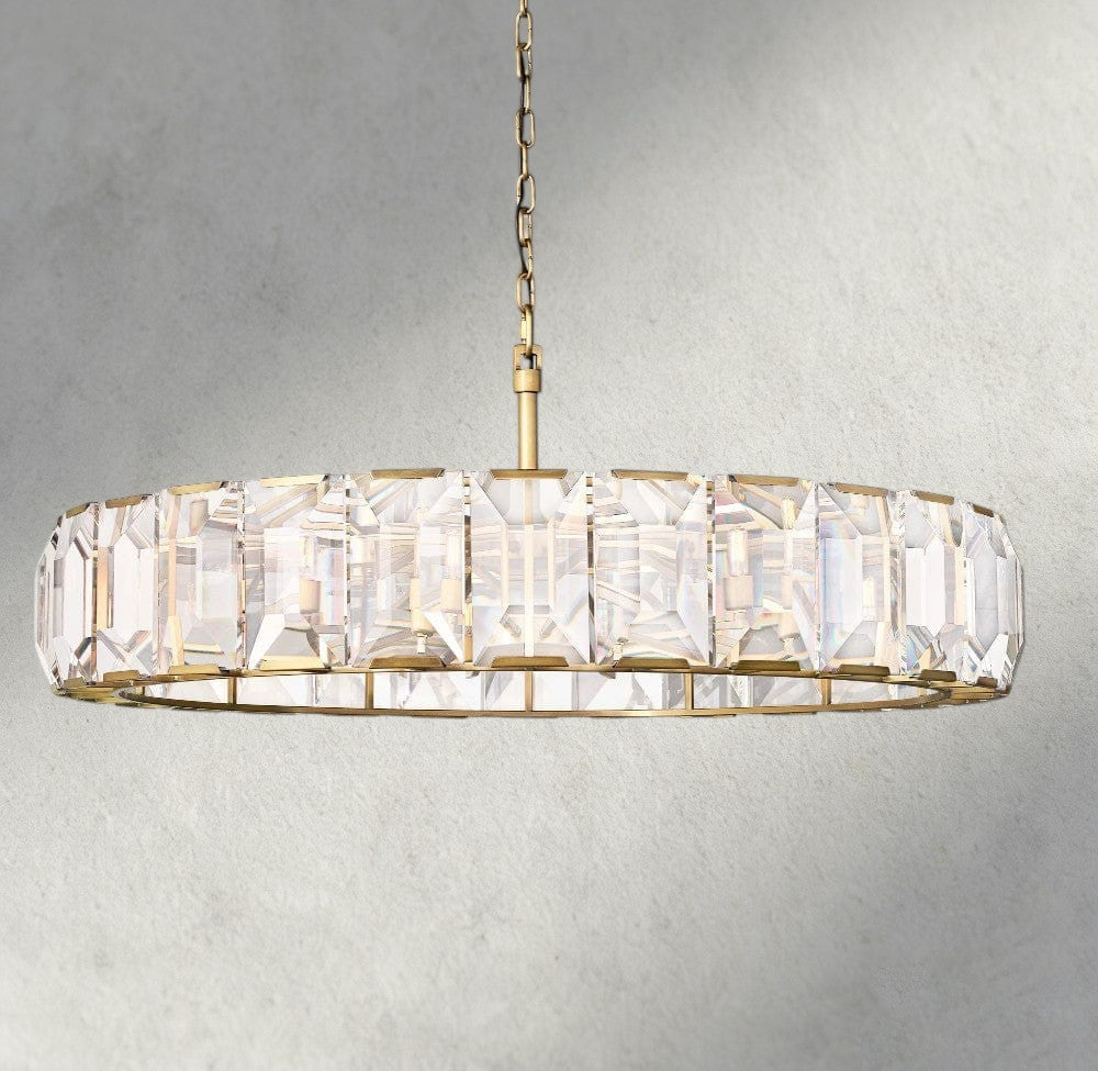 Harlow Crystal Round Chandelier 19", 31", 43", 60"-chandelier-Jecanoli