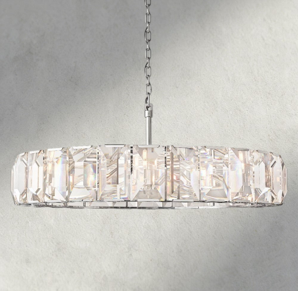 Harlow Crystal Round Chandelier 19", 31", 43", 60"-chandelier-Jecanoli