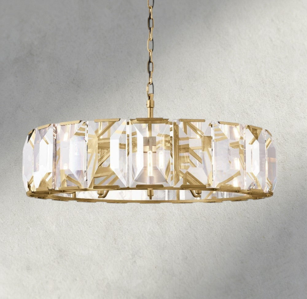 Harlow Crystal Round Chandelier 19", 31", 43", 60"-chandelier-Jecanoli
