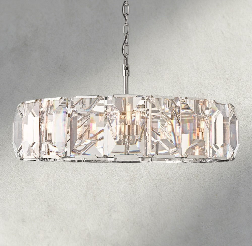 Harlow Crystal Round Chandelier 19", 31", 43", 60"-chandelier-Jecanoli