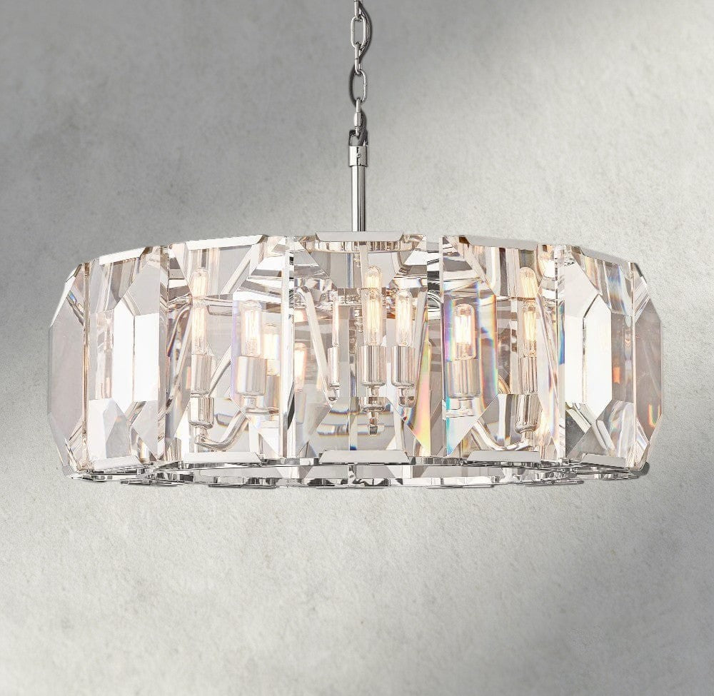 Harlow Crystal Round Chandelier 19", 31", 43", 60"-chandelier-Jecanoli