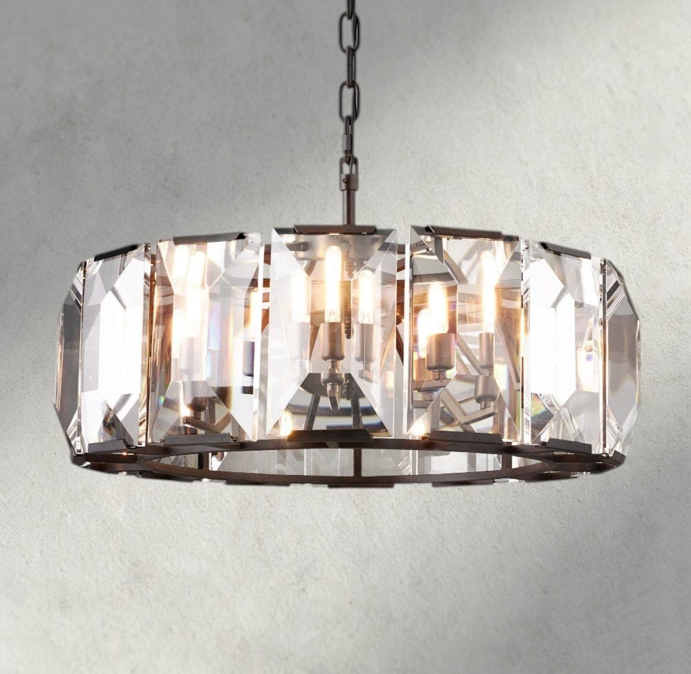 Harlow Crystal Round Chandelier 19", 31", 43", 60"-chandelier-Jecanoli