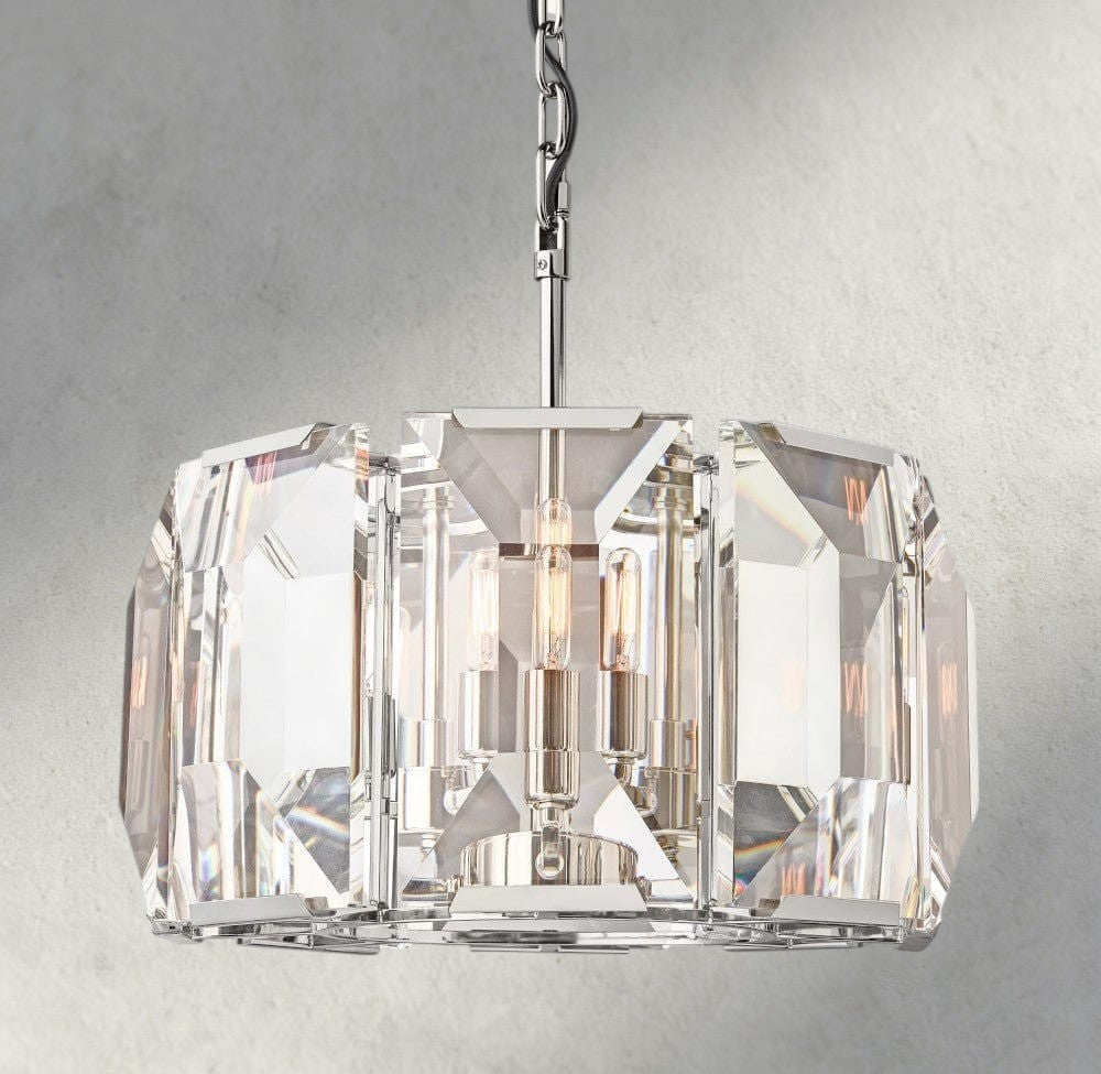 Harlow Crystal Round Chandelier 19", 31", 43", 60"-chandelier-Jecanoli