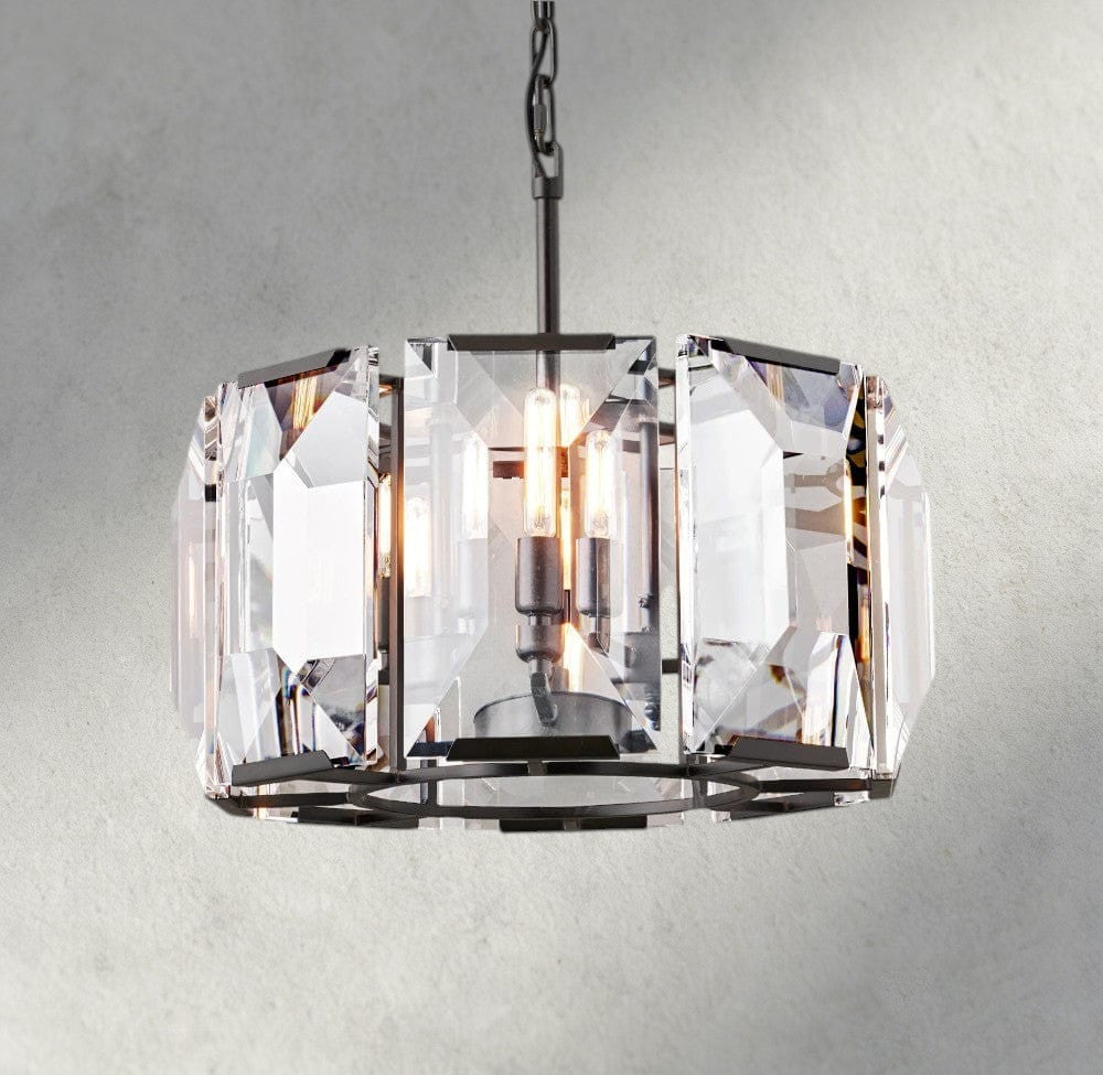 Harlow Crystal Round Chandelier 19", 31", 43", 60"-chandelier-Jecanoli