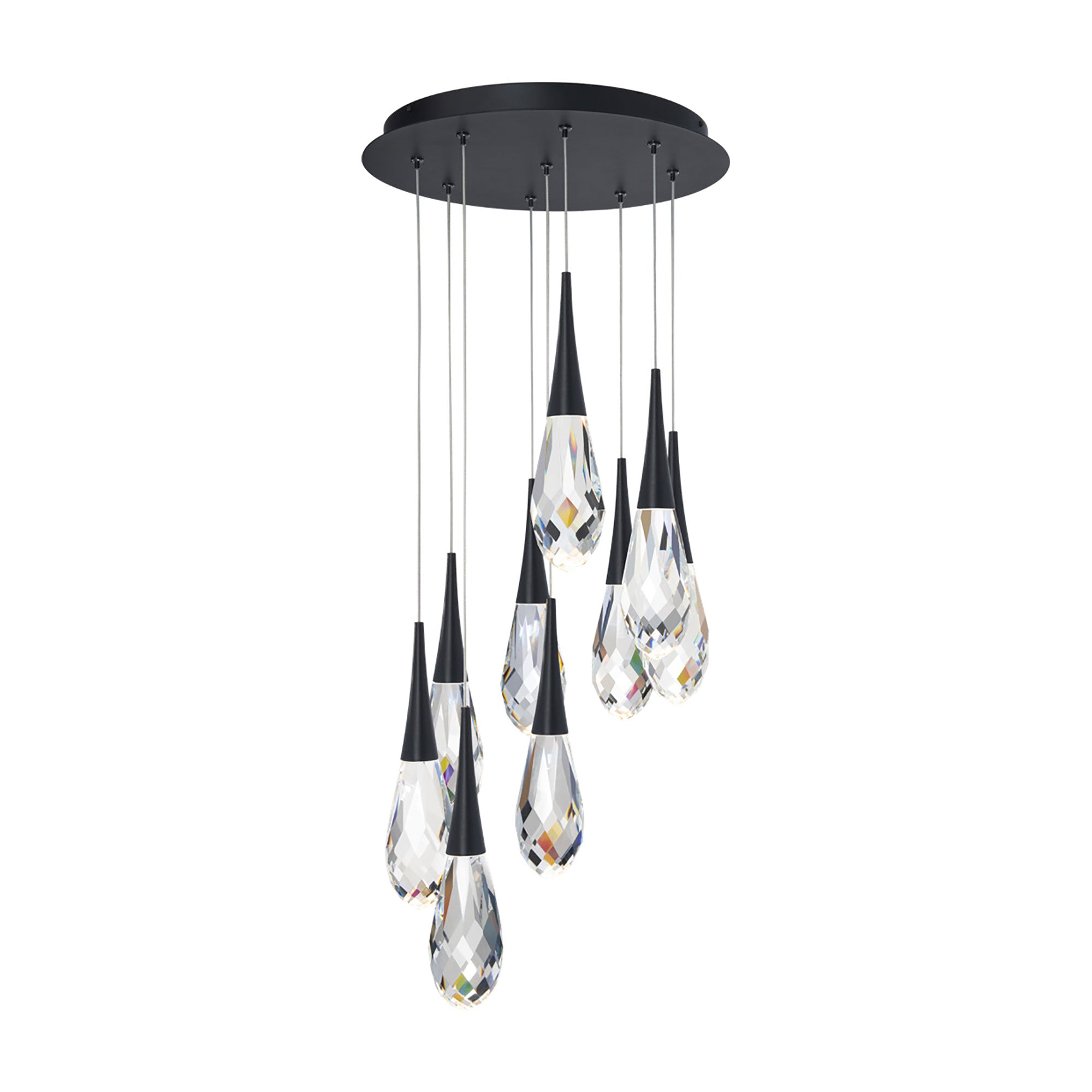 Hellebore LED Multi Light Pendant Light in Detail.