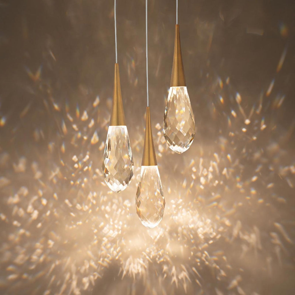Hellebore LED Multi Light Pendant Light in Detail.