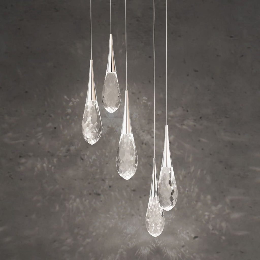 Hellebore LED Multi Light Pendant Light in Detail.