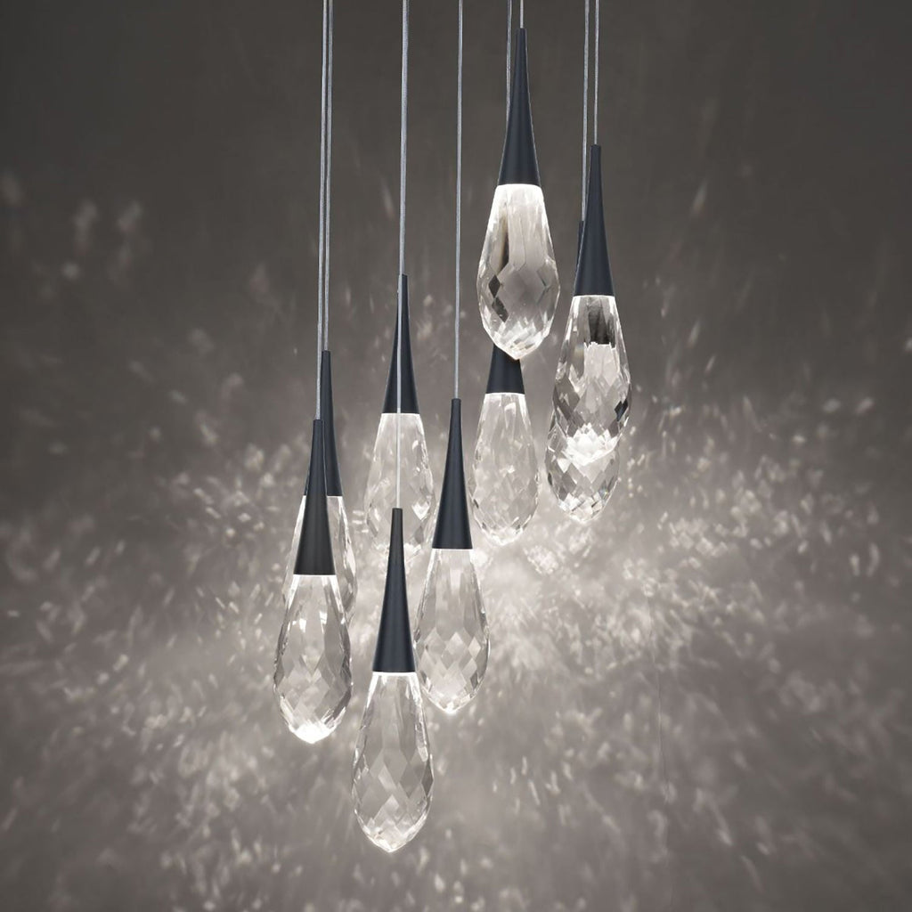 Hellebore LED Multi Light Pendant Light in Detail.