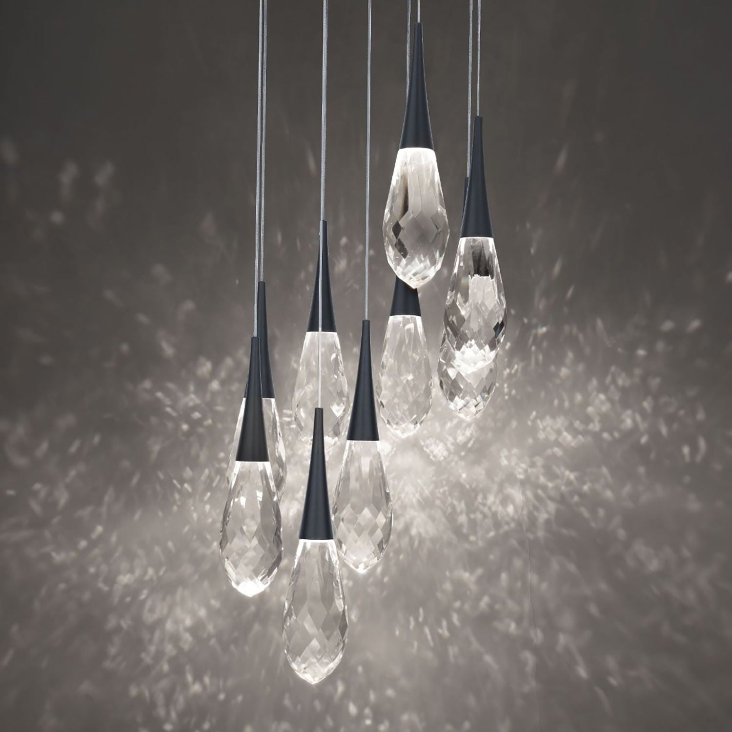 Hellebore LED Multi Light Pendant Light in Detail.