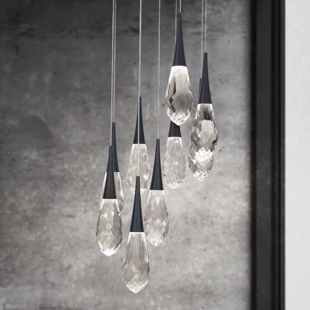 Hellebore LED Multi Light Pendant Light in Detail.
