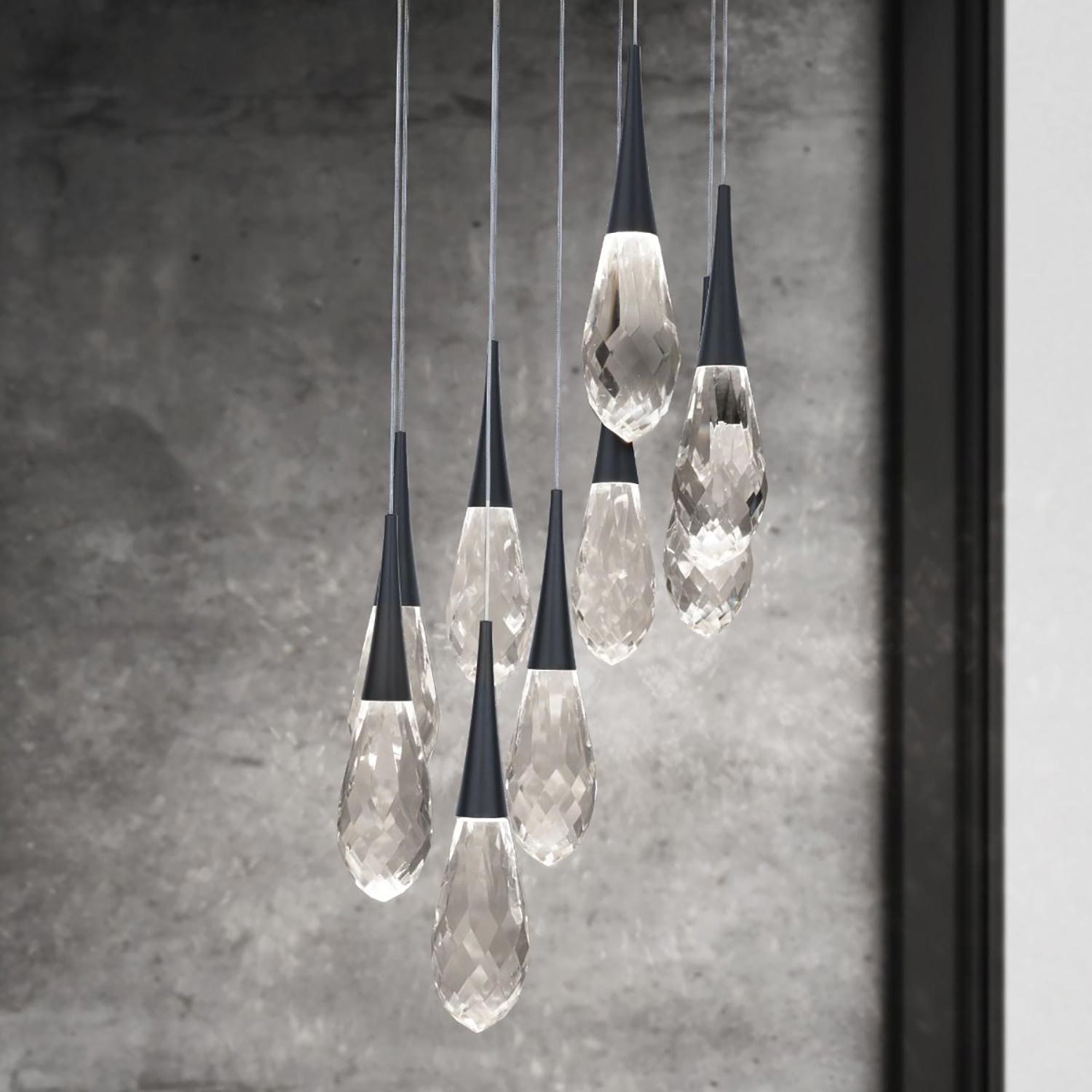 Hellebore LED Multi Light Pendant Light in Detail.