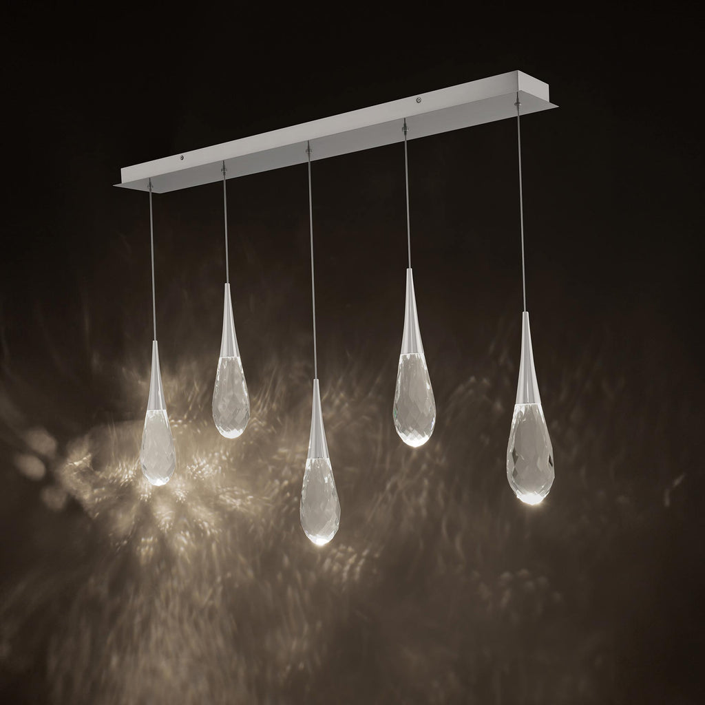 Hellebore Linear LED Multi Pendant Light in Detail.