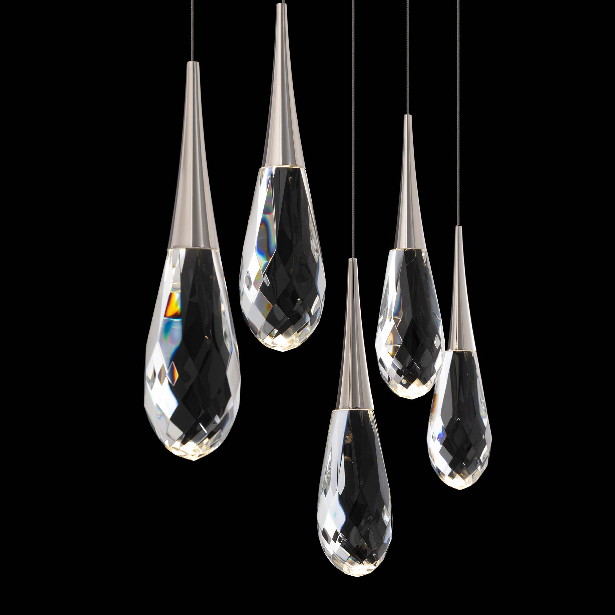 Hellebore Linear LED Multi Pendant Light in Detail.
