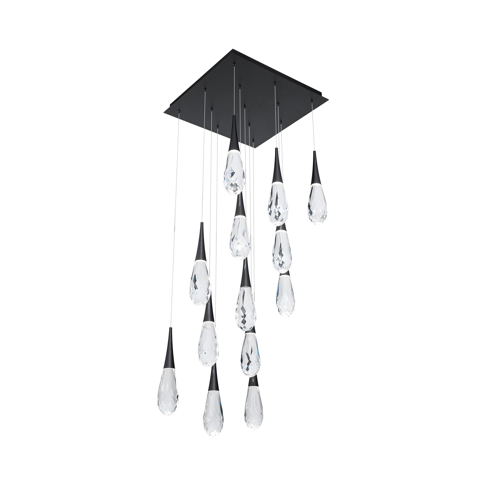 Hellebore Square LED Multi Pendant Light.