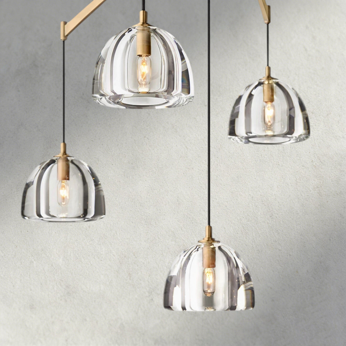 Hemisphere Linear Chandelier 54", 72"-chandelier-Jecanoli