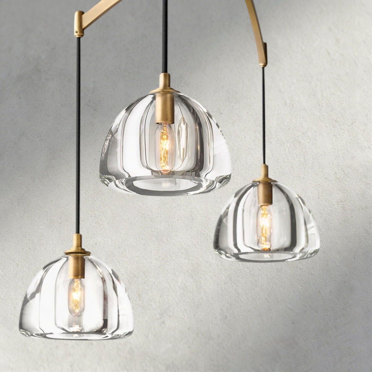 Hemisphere Linear Chandelier 54", 72"-chandelier-Jecanoli