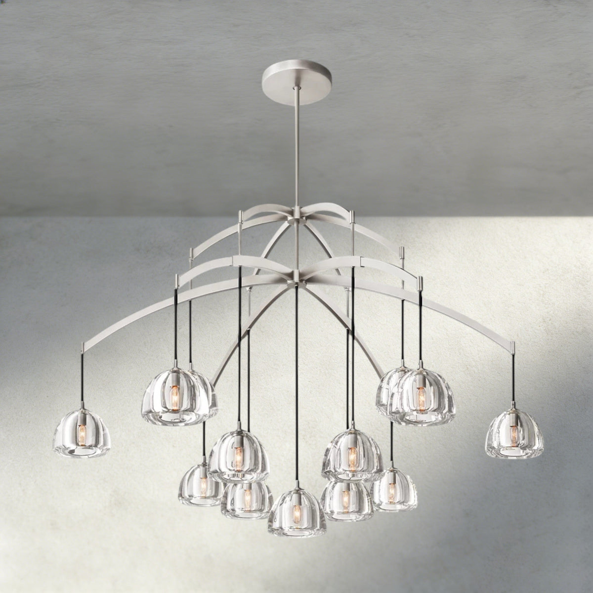 Hemisphere Round Chandelier 36", 48", 60"-chandelier-Jecanoli