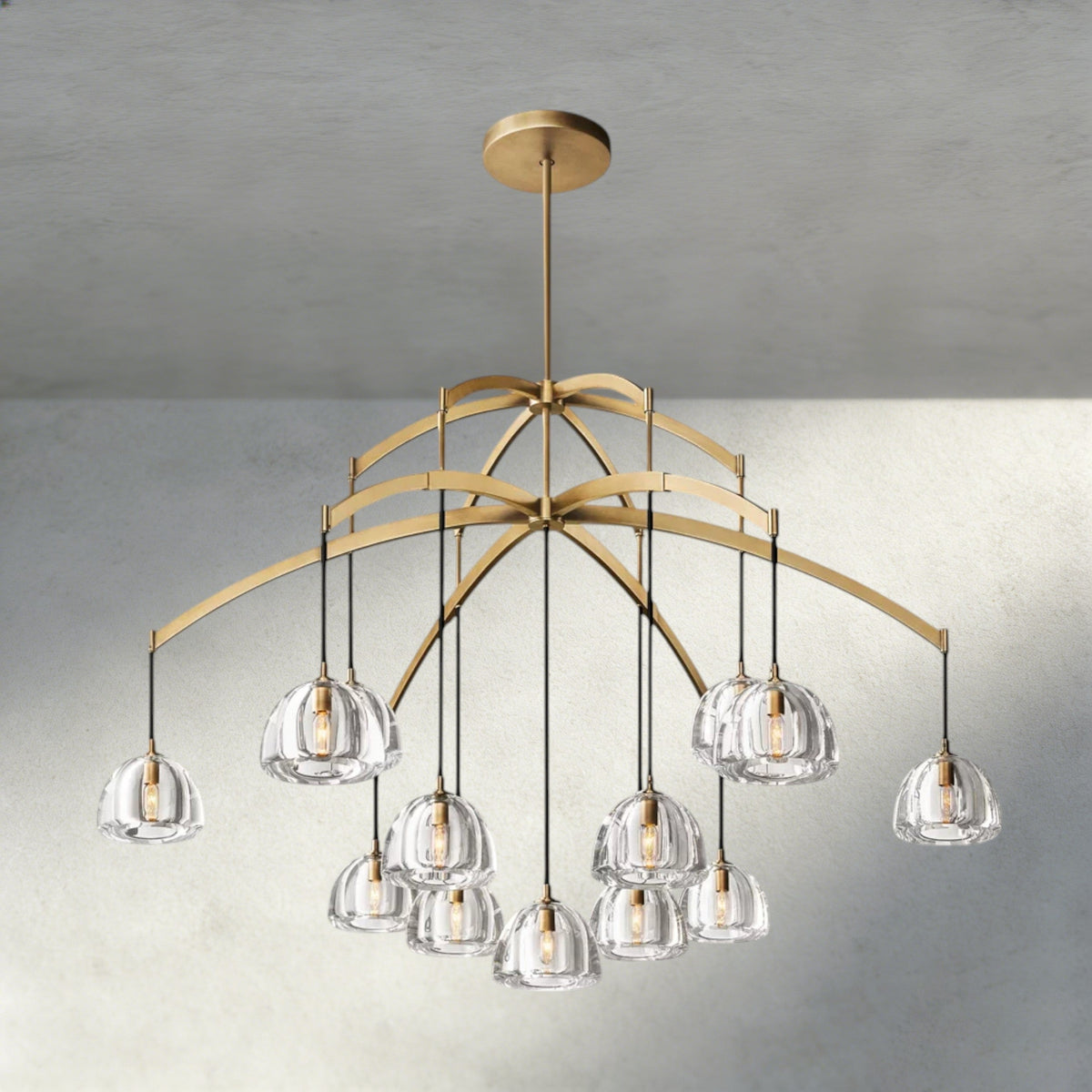 Hemisphere Round Chandelier 36", 48", 60"-chandelier-Jecanoli