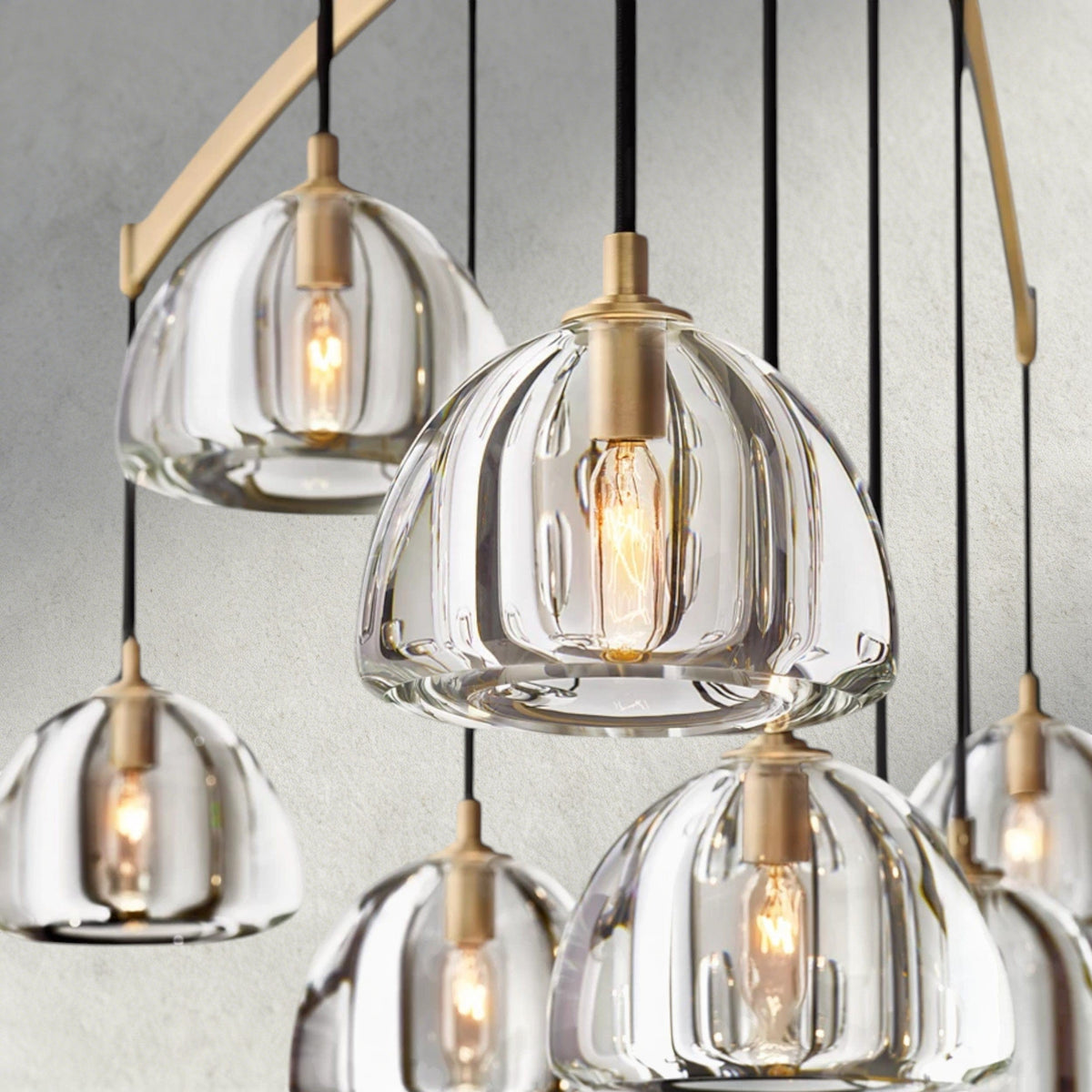 Hemisphere Round Chandelier 36", 48", 60"-chandelier-Jecanoli