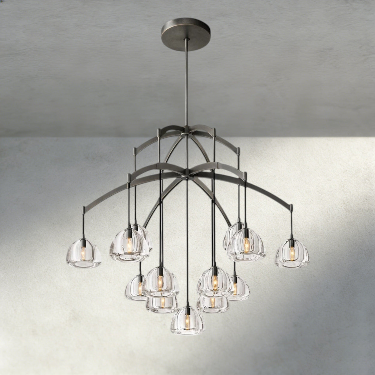 Hemisphere Round Chandelier 36", 48", 60"-chandelier-Jecanoli