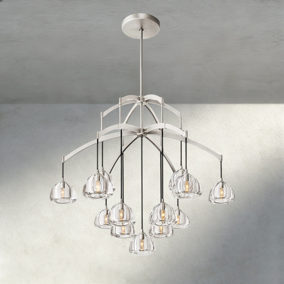Hemisphere Round Chandelier 36", 48", 60"-chandelier-Jecanoli