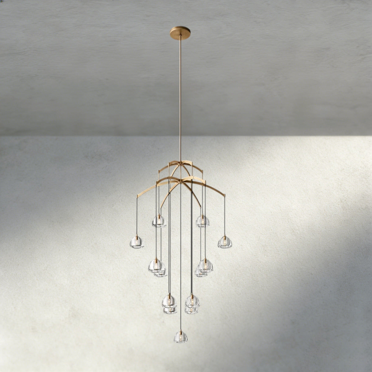 Hemisphere Round Chandelier 36", 48", 60"-chandelier-Jecanoli