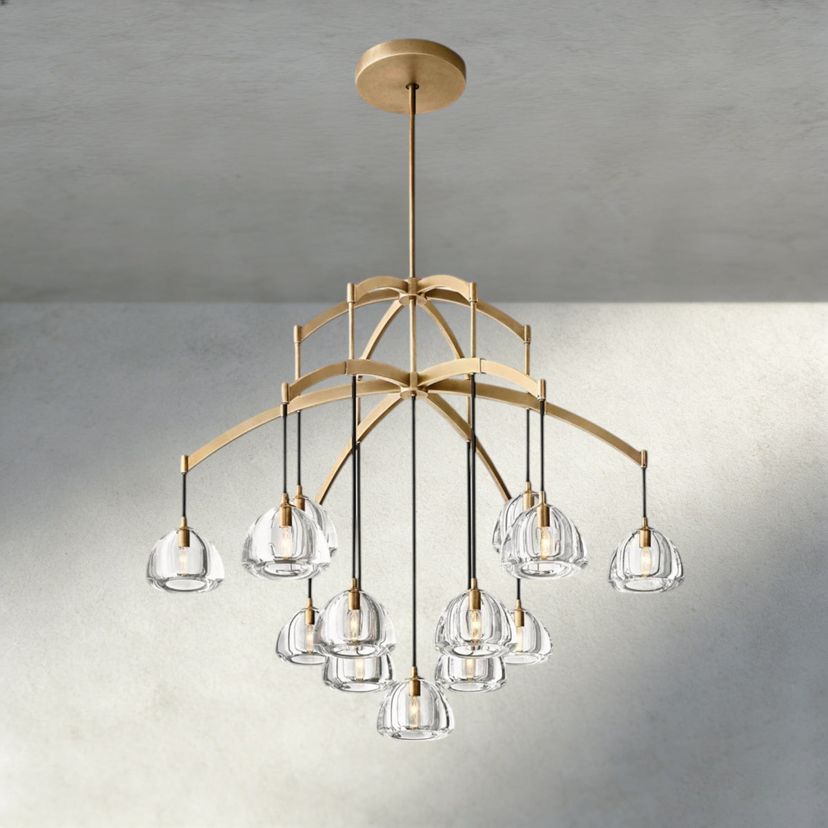Hemisphere Round Chandelier 36", 48", 60"-chandelier-Jecanoli