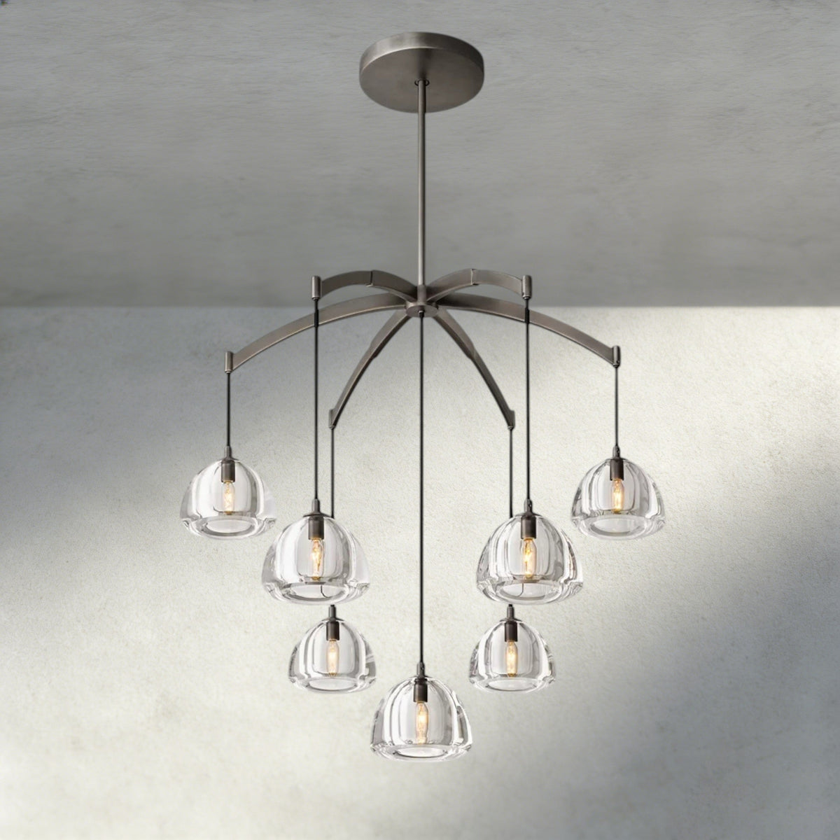 Hemisphere Round Chandelier 36", 48", 60"-chandelier-Jecanoli