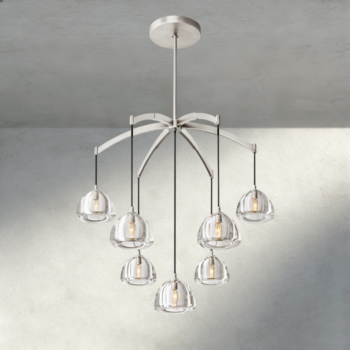 Hemisphere Round Chandelier 36", 48", 60"-chandelier-Jecanoli