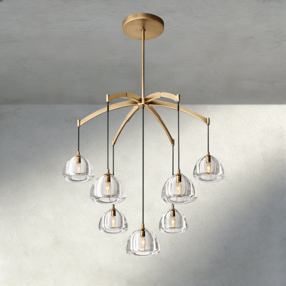 Hemisphere Round Chandelier 36", 48", 60"-chandelier-Jecanoli