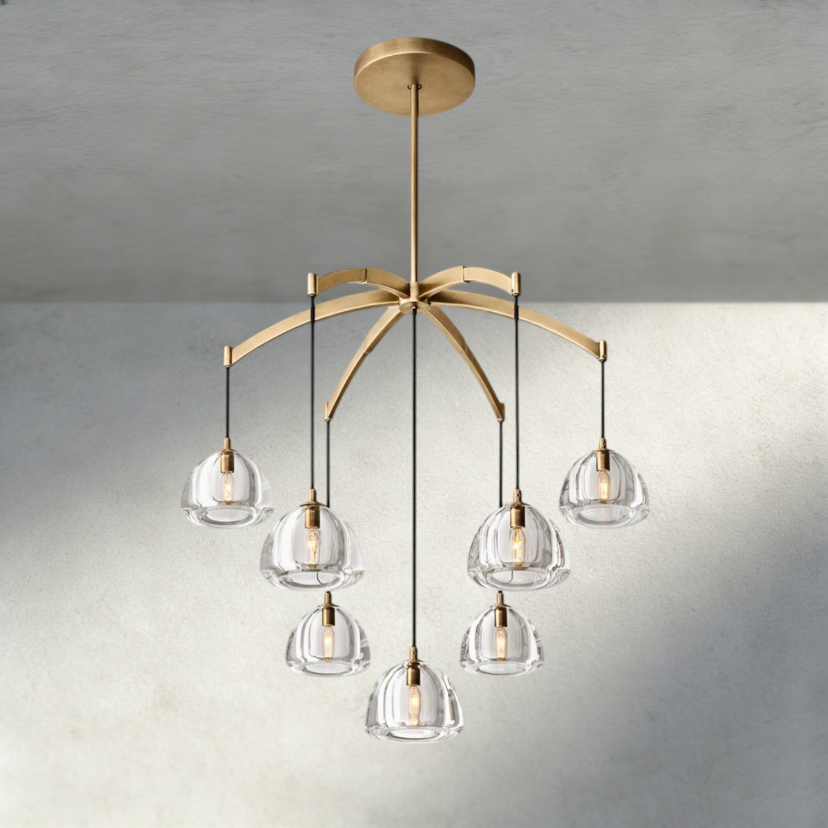Hemisphere Round Chandelier 36", 48", 60"-chandelier-Jecanoli