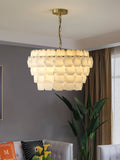 Elegant Hexa Cloud Alabaster Pendant Light-Chandelier-Jecanoli