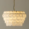 Elegant Hexa Cloud Alabaster Pendant Light-Chandelier-Jecanoli