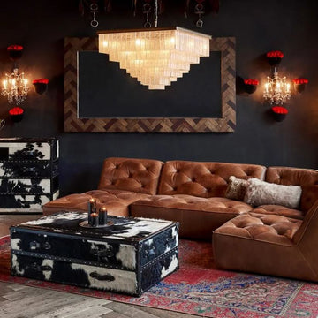 Claire Square Chandelier-Chandelier-Jecanoli